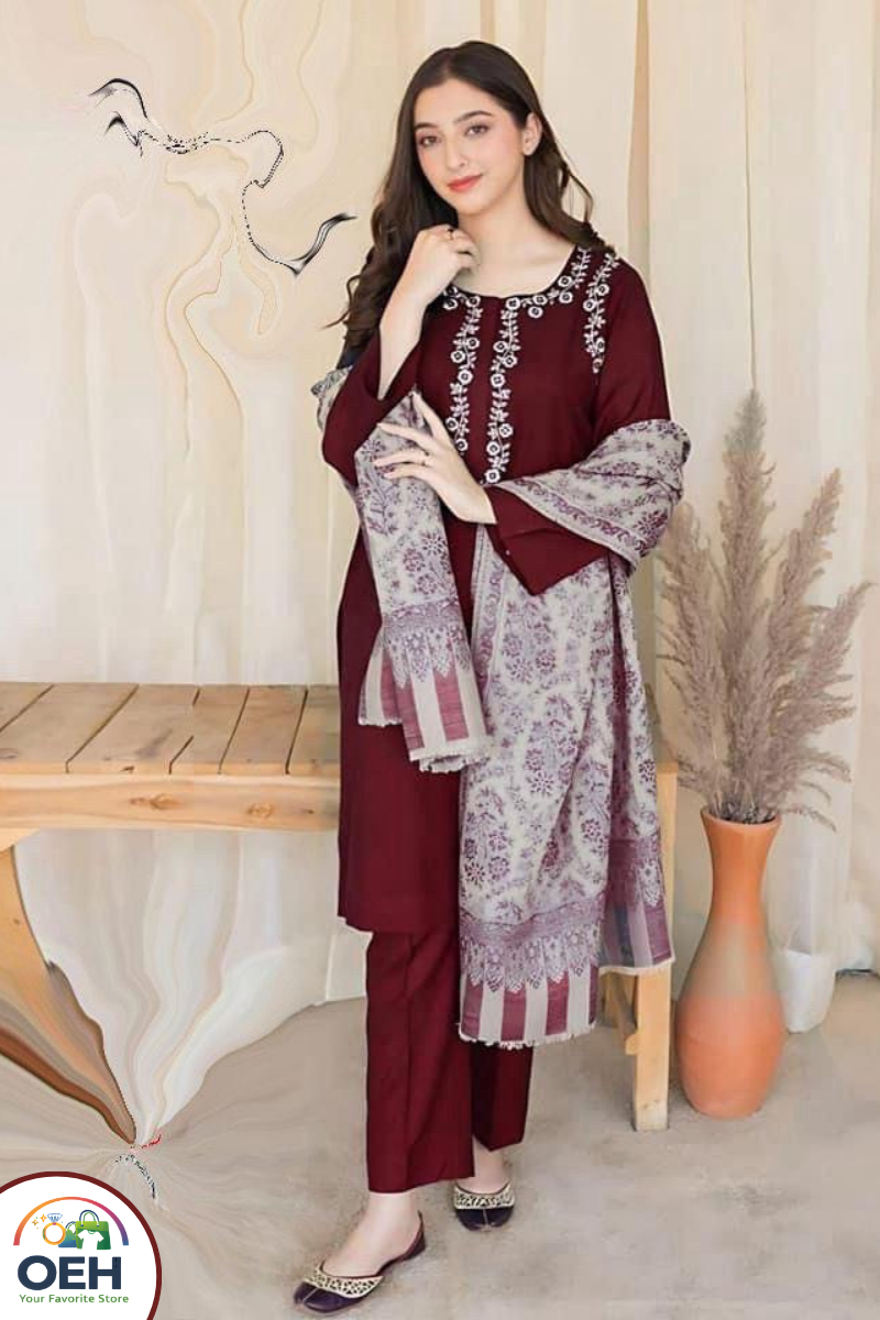 Dhanak Collection Unstitched 3-Piece suits