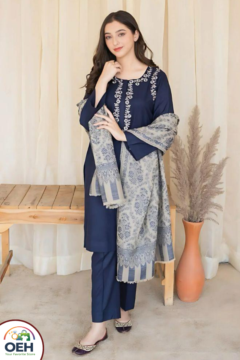 Dhanak Collection Unstitched 3-Piece suits