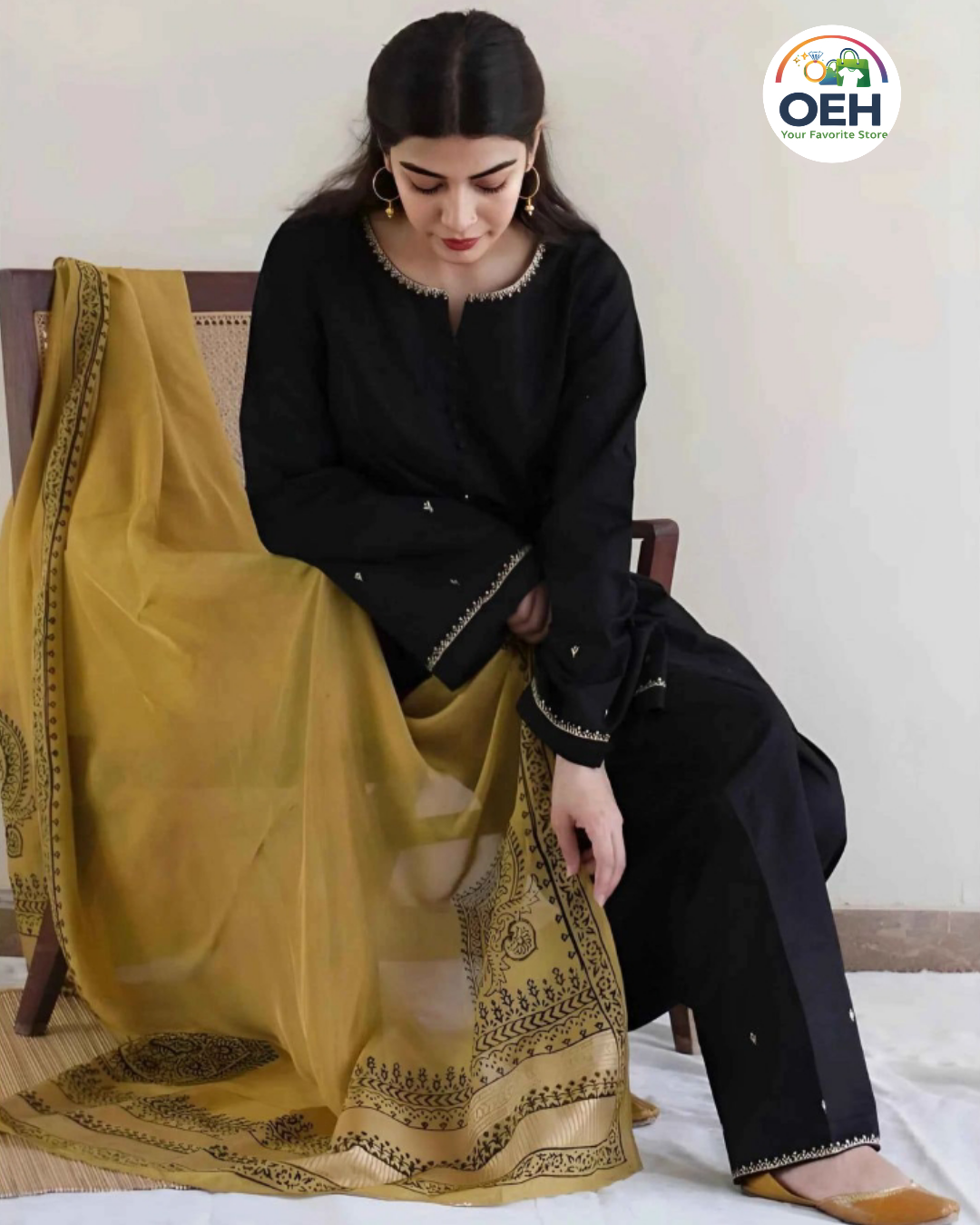 Air jet Lawn Embroidered