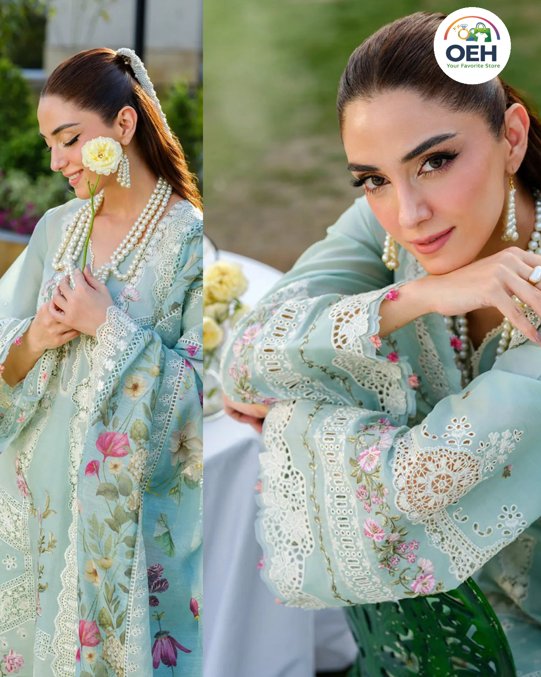 Elaaf Eid Collection 2026 (3PC Suit)