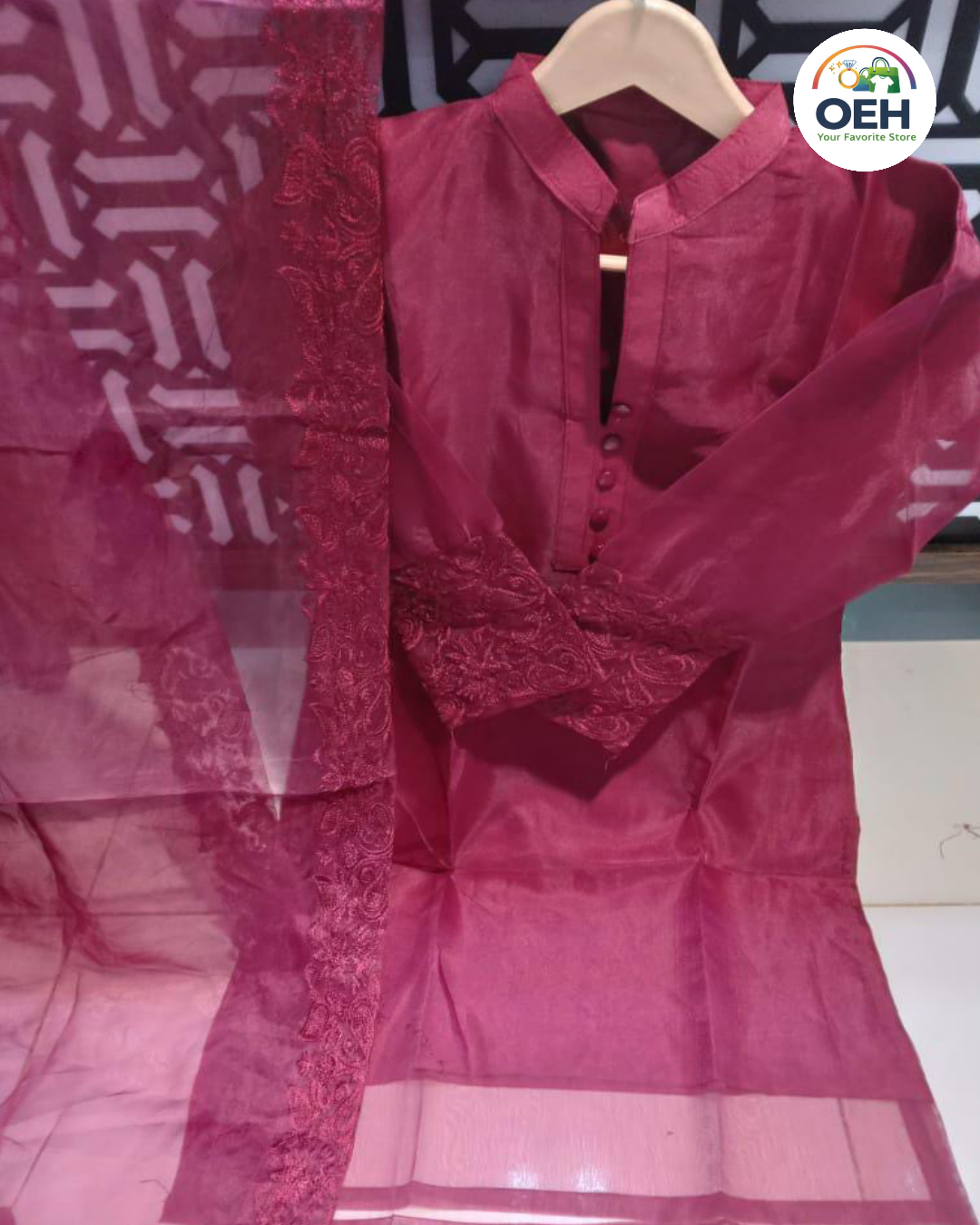 Mina Collection Embroidered Organza 3PC Suit – New Colors Restock | By A&amp;amp;amp;amp;amp;amp;amp;T