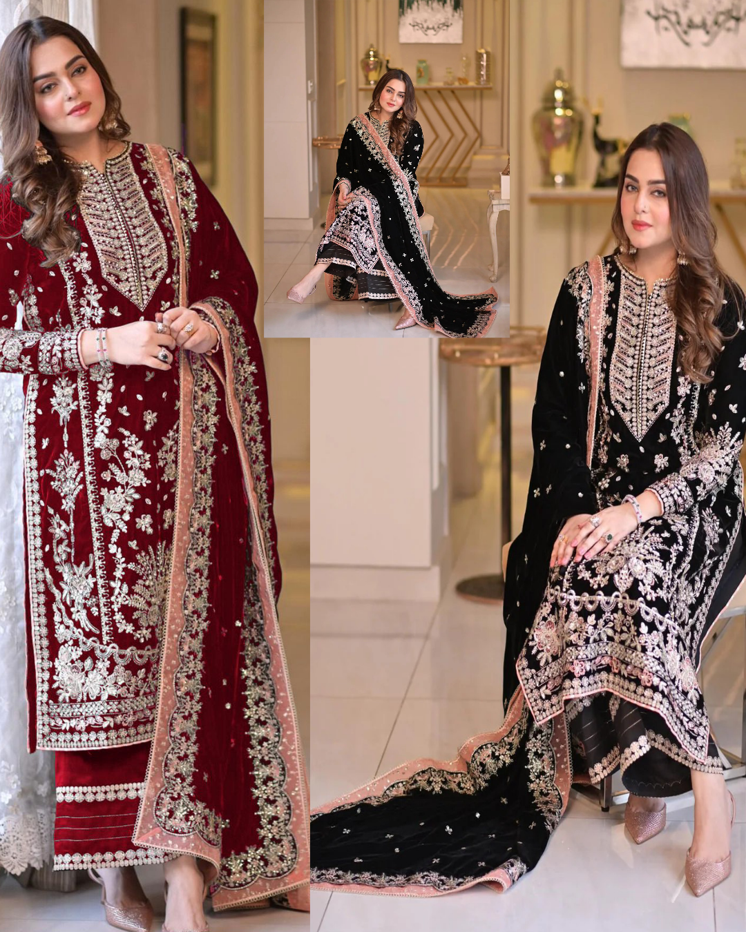Aneela's Luxury Embroidered Chiffon