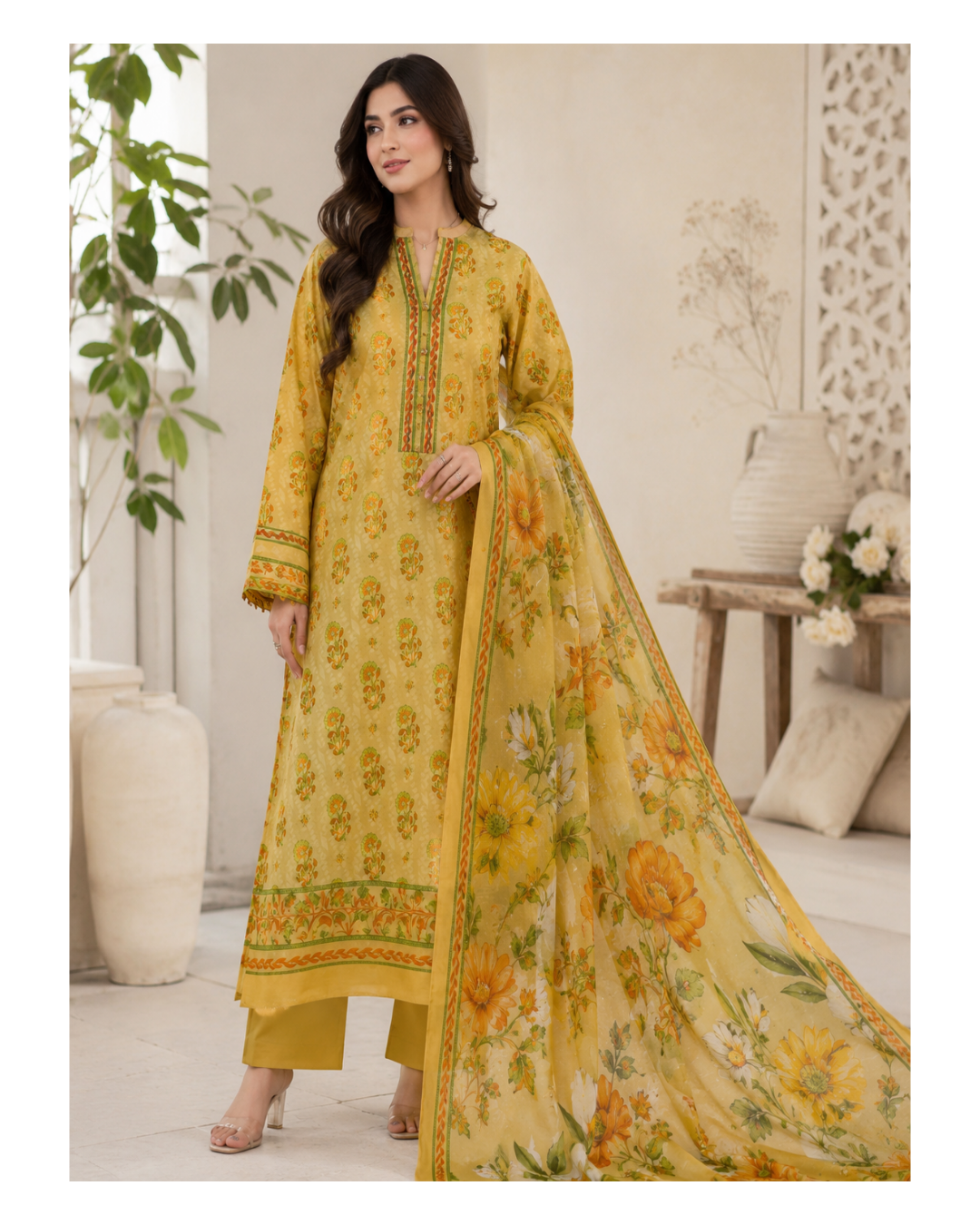 Orients SOHNI DHRTI 3PC Lawn Suit