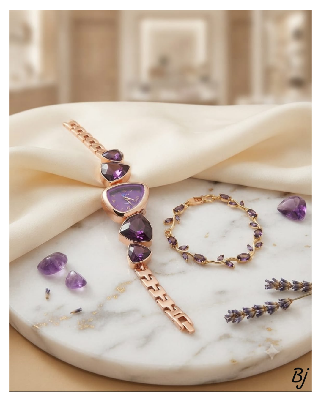 Luxury Watch & Tulip Bracelet Gift Set